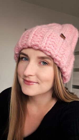 Fluffy Beanie - róż